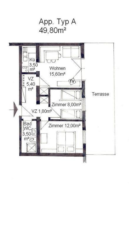 Haus Bergblick Apartamento Bad Kleinkirchheim Quarto foto